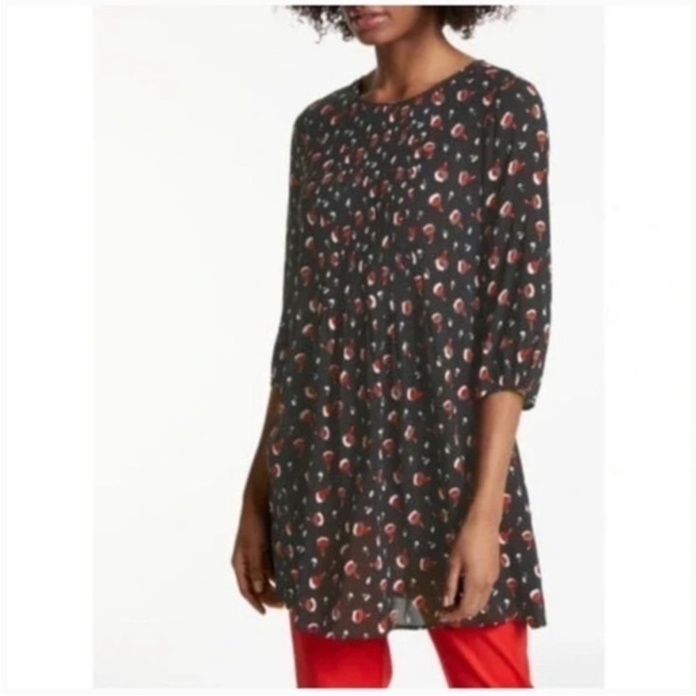Boden Women's Floral Aurelia Tunic in Black 8R
